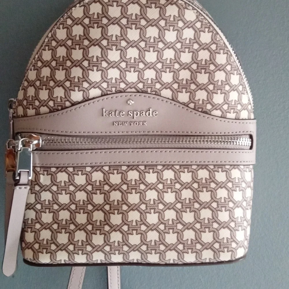 Kate Spade‎ Spade Link Convertible Backpack Crossbody Bag Neutral Multi WKR00197